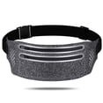thumbnail image 2 of Riñonera para correr con doble cremallera y correa elástica ajustable Cinturón para correr para entrenamientos en el gimnasio Ejercicio Ciclismo Actividades al aire libre, 2 of 7