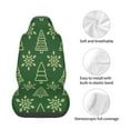 thumbnail image 4 of Wukai Christmas (2) Full Set Car Seat Covers with Soft Padding Universal Auto Front Seats Protector and Cushion Mat, 4 of 5