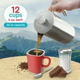 thumbnail image 2 of Belwares Stainless Steel French Coffee Press, with Double Wall and Extra Filters 50oz, 2 of 7