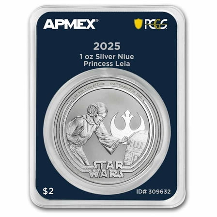 2025 Niue 1 oz Ag Star Wars Princess Leia (MD® Premier  PCGS FS)