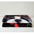 thumbnail image 2 of Dog Theme Sherpa Blanket Cool Pug Blanket, Cute Animal Pet Throw Blanket for Chair Colorful Graffiti Splash Flannel Blanket Throw Size, Black Hip Hop Headphone Plush Blanket Breathable Soft, 2 of 6