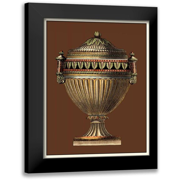 Vision Studio 12x14 Black Modern Framed Museum Art Print Titled - Imperial Urns II