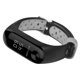thumbnail image 5 of Correa de reloj ventilada con hebilla de metal TPE para Xiaomi Miband 3 (negro + gris), 5 of 7