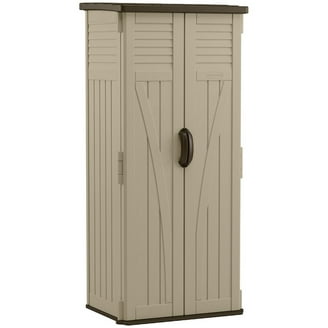 Suncast BMS1500 20 Cubic Foot Outdoor Vertical Tool Utility