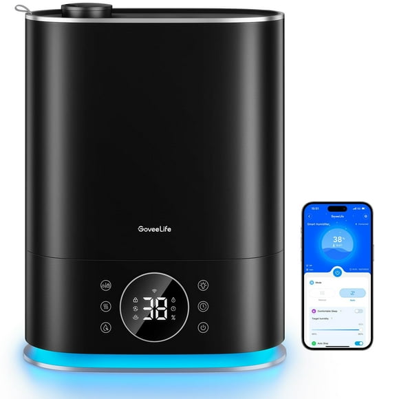 Humidificador GoveeLife Smart Top Fill de 7 litros con vapor frío y cálido