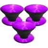 MightySkins POSOCK-Purple Lightning Skin Decal Wrap for Pop Sockets Sticker - Pack of 3 - Purple Lightning