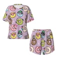 thumbnail image 4 of Naloa Cute Donuts Women's Short-Sleeved Pajama Set, Loungewear, Summer pajamas, Breathable Cozy - X-Large, 4 of 9