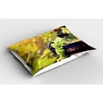 thumbnail image 2 of Wine Pillow Sham Set of 2, Agriculture Country Theme Natural Landscape Product Alcoholic Drink Fruit, Quality Microfiber Bedding Item for All Seasons, 26" x 20", Pale Green Black Brown, by Ambesonne, 2 of 3