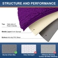 thumbnail image 4 of Alfombra de baño Smiry Luxury Chenille en forma de U, 60 x 50 cm, color violeta, 4 of 8