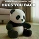thumbnail image 1 of Stuffed Animal Pandas Huggable Plush Pandas Toy Cute Stuffed Animal Doll Emotional Soothing Companion, 1 of 5