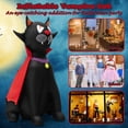 thumbnail image 4 of Topbuy 4.7FT Tall Halloween Inflatable Decoration Blow Up Vampire Black Cat with Crimson Cape Halloween Decor with Bright LED Lights, 4 of 10