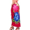 thumbnail image 5 of HAPPY BAY Women's Summer Beachwear Sarong Bikini Wraps Swim Cover up Skirt Wrap Bathing suit Swimwear Swimsuit Beach Coverups for Women One Size Red, Floral, 5 of 5