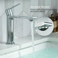 thumbnail image 5 of Casta Diva Chrome Single Handle Bathroom Sink Faucet for 1 Hole Sink, Brass Vanity Faucet incl. Deckplate, 5 of 11