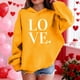 thumbnail image 4 of Sudadera con capucha y estampado de corazón de San Valentín, sudadera de manga larga para niños y niñas, chaqueta para niñas de talla mediana y grande., 4 of 7