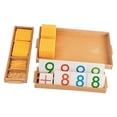 thumbnail image 1 of Juguete De Cuentas De Matemáticas Montessori, Material Didáctico, Juego De Banco Decimal Para Niños En Edad Preescolar, 1 of 9
