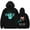 Black, variant on Rezz Merch Hoodie with new printed logo, cool street women's men's fashionable pullover sweatshirt