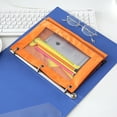thumbnail image 3 of Binder Fabric Pencil Pouch 3 Rings with Clear Window for School Classroom Organizers 8 Pack (Yellow), 3 of 9