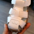 thumbnail image 5 of CaComMARK PI Toddler Boy Sandals Clearance Summer Shoes Kids Sandals Hollow Casual Soft Bottom Baby Flat Beach Sandals Gift for Children Cheapest Items on Sale White 7 M(18-24 Months), 5 of 9