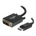 - C2G 6ft DisplayPort to DVI Adapter Cable - DVI-D Single Link - Black - DisplayPort cable - 6 ft