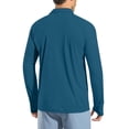 thumbnail image 5 of Tsesme Men's Upf 50+ Long Sleeve Sun Shirts, Lapel Button Quick Dry Sun Protection Tops, Breathable Outdoor Rash Guard with Thumb Holes, 5 of 9