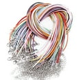 thumbnail image 5 of WINDLAND 45cm Braided Adjustable Leather Rope Wax Cord DIY Handmade Necklace Pendant Cord, 5 of 21