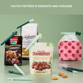 thumbnail image 2 of Wosthever 5 uds Clip sellado bolsa selladores Cactus cocina aperitivos abrazaderas accesorios de alimentos hogar hornear comestibles luz Type3 NO3, 2 of 6