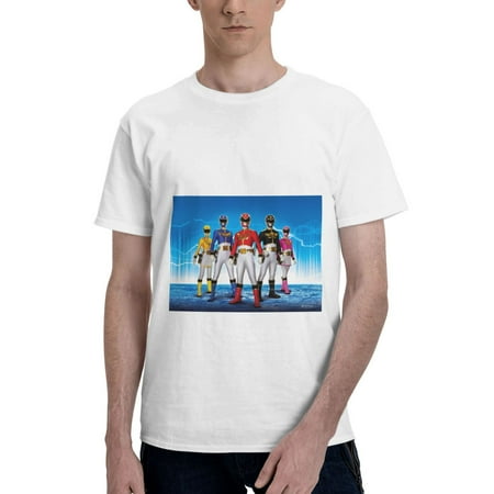 

Power Rangers Men S Basic Short Sleeve T-Shirt， Moisture Wicking Odor Protection Sizes S-6xl