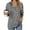 Dark Gray, variant on Women's Oversized Striped Button-up Hoodies Drawstring Hooded Sweatshirt Long Sleeve Shirts Pullover Tops for Women Pink L