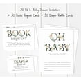 thumbnail image 3 of Inkdotpot Set Of 30 Oh Baby Gender Neutral Baby Shower Invitations-Diaper Raffle Tickets And Baby Shower Book Request Cards Invites Its A Boy Its A Girl, 3 of 8