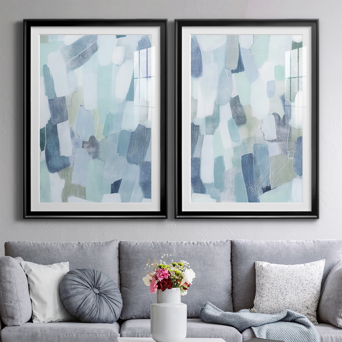 Wexford Home Dusky Gale I Premium Framed Print, 30.5" x 42.5" - Ready to Hang, Black (Set of 2)