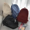 thumbnail image 3 of High School Bag Large Capacity Solid Color Travel Bag Senior High School Student Backpack for Girls, 3 of 7
