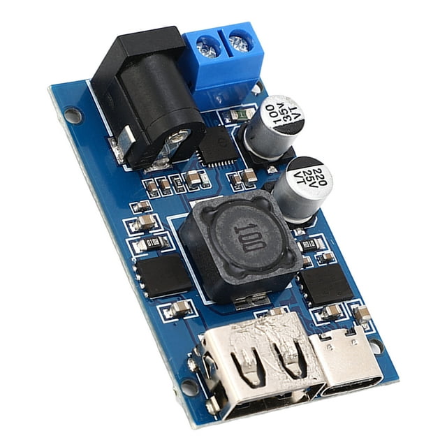 Convertisseur de Courant Continu, Transformateur de Courant Continu Redresseur Synchrone 8,2-32v Entrée 2 Sortie Portable Haut Rendement de Conversion USB pour Petit Boîtier