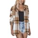 thumbnail image 1 of Chaqueta a cuadros de manga larga, chaqueta con capucha para mujer, abrigo largo a cuadros para mujer, chaqueta con capucha para mujer, experiencia incomparable, 1 of 8
