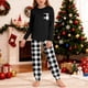 thumbnail image 5 of Conjuntos de blusa y camisa de manga larga con cuello redondo para niños y niñas de 5 a 14 años. Conjunto de top y pantalón con mangas estampadas., 5 of 9