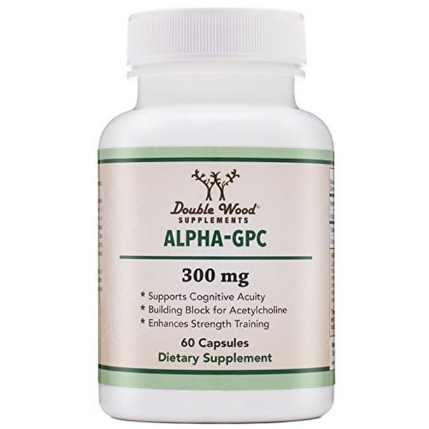 Alpha GPC Choline Supplement, Pharmaceutical Grade, Made in USA (60
