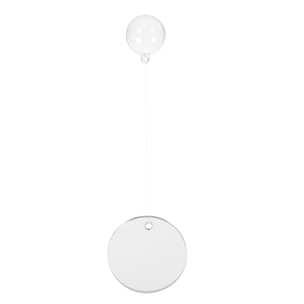 Espejo flotante de ejercicio para Betta, de doble cara, circular, con bola flotante, para entrenamiento de peces Betta, ideal para decorar peceras de 6 cm