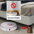thumbnail image 4 of Bed Risers 6 Inch, 6 Pack Heavy Duty Bed Furniture Risers, Lift Up to 2200lbs Round Couch Risers for Sofas, Couches, TV Stands and Chairs Brown, 4 of 7