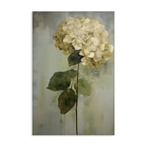 Stupell Industries Single Distressed Hydrangea Botanical & Floral Painting Gallery Wrapped Canvas Art Print Wall Art, 20 x 30