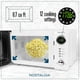 thumbnail image 2 of Nostalgia - Horno de microondas compacto retro - 0.7 Cu. 700 vatios con visualización digital LED - Bloqueo para niños - Interior fácil de limpiar - Blanco, 2 of 5