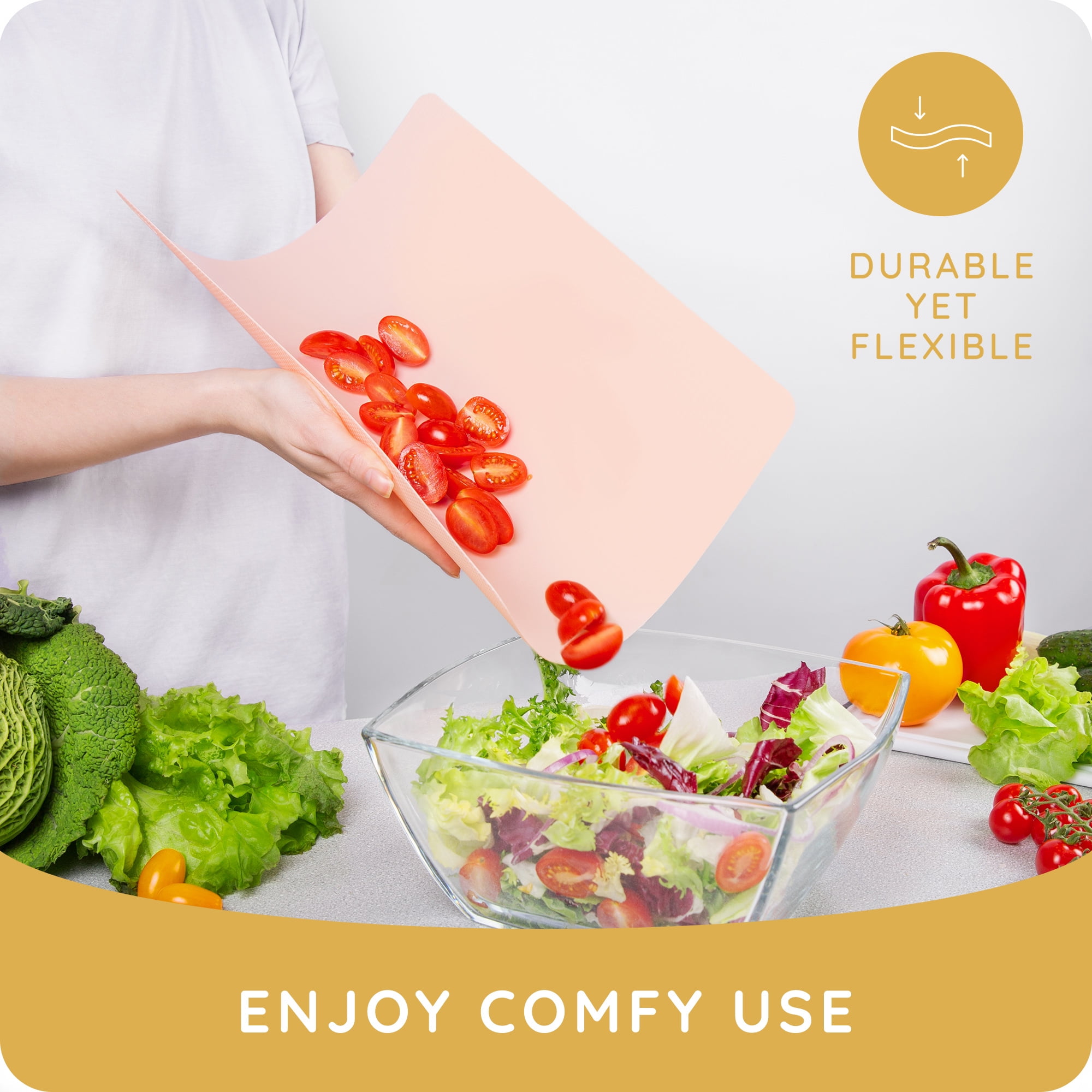 Cooking Concepts Flexible Chopping Mats, 2-ct. Packs