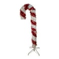 thumbnail image 3 of Kurt Adler 4-Foot Pre-Lit Red and White LED Tinsel Candy Cane, 3 of 8