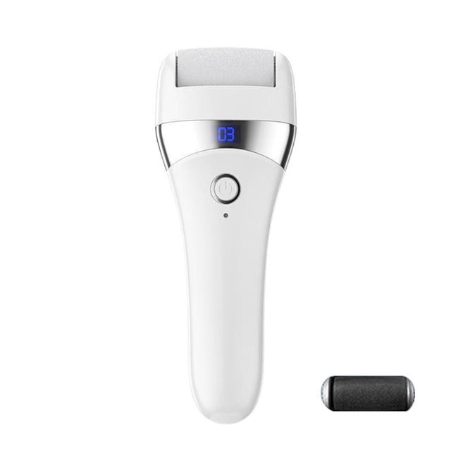 Feltree Electric Callus Remover with 3 Grinding Heads, USB Rechargeable Foot File Machine for Dead Skin & Hard Heels (60mins Runtime)