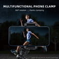 thumbnail image 5 of TELESIN Horizontal And Vertical Mobile Phone Clip Hot Boots Camera Mobile Phone Fixed Bracket Multifunctional SLR External Phone 360 Degree Rotation Vlog Live Broadcast Tripod Photography Double Cold, 5 of 5