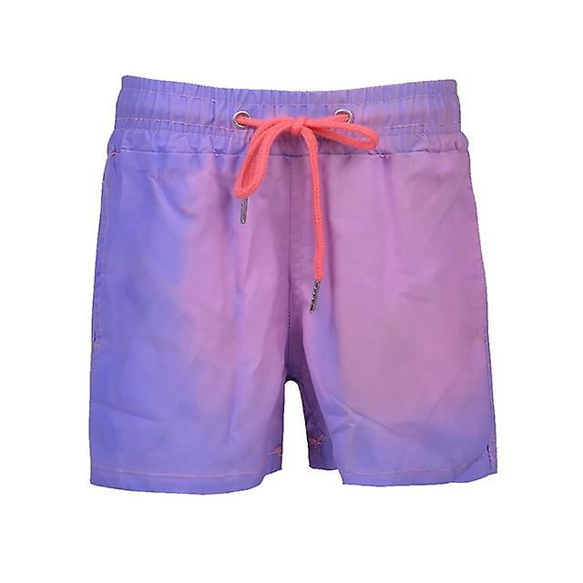 Magical Change Color Beach Shorts Summer Men Trunks Traje de baño Traje de baño Quick Dry Bathing Shorts Beach PantKids 4S