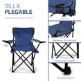 thumbnail image 3 of Silla Plegable Idea Nuova para Camping Playa Jardín color Azul Marino, 3 of 3