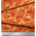 thumbnail image 2 of Soimoi OrangePolyester Georgette Fabric Watercolor Floral Fabric Prints by Yard 42 Inch Wide, 2 of 3