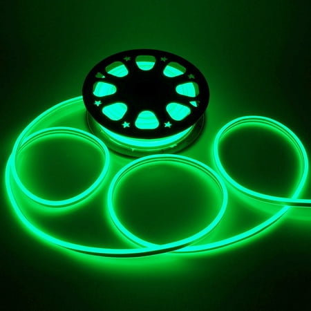 Neo Neon Rope Light (Yescom 50' Double Sided SMD2835 LED Flexible Neon Rope Light Green Holiday Christmas Decoration)