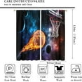 thumbnail image 2 of Basketball Curtains Boys Sport Kid Curtains for Bedroom, Basketball Colorful Graffiti Sport Theme Window Treatments for Living Room,Teen Boys Girls Room Decor Drapes 2 Panel Sets,42x54 Inch, 2 of 6