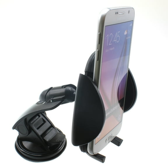 Dash Car Mount for iPhone 16/Pro/Max/Plus - Windshield Holder Cradle Swivel Dock