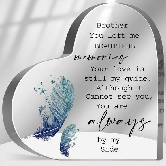 Sympathy Memorial Gifts For Loss Of Men Loss Of Brother Sympathy Gifts Bereavement Condolences Grief Gifts Funeral Memorial Decor Sign Remembrance Plaque For Loss Brother Friend 4X4 In